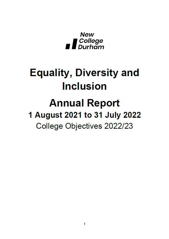 Single Equality Scheme Annual Report